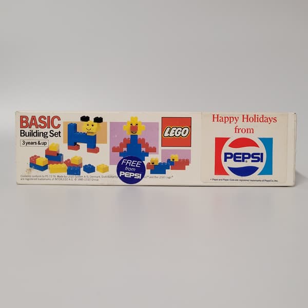 Lego Pepsi Christmas Set 1560 Father Christmas Basic bricks MISB 1985