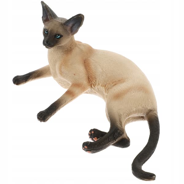 A SMALL, REALISTIC CAT FIGURINE FOR INTERIORS