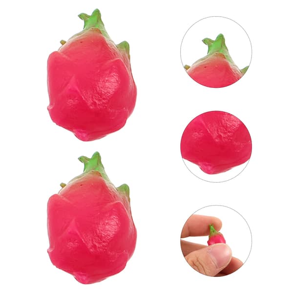 20 Vibrant Mini Fruit Figurines with Dragon Fruit Detail for Dolls