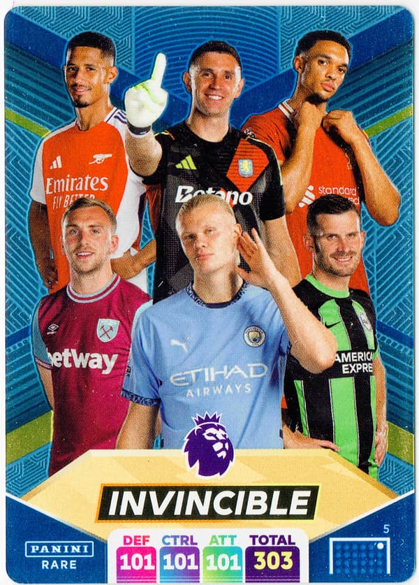 PREMIER LEAGUE 2025 INVINCIBLE 5 SAPPHIRE RARE