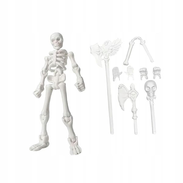 5-inch Halloween Decor: Poseable Skeleton – Versatile and Lightweight, Style A