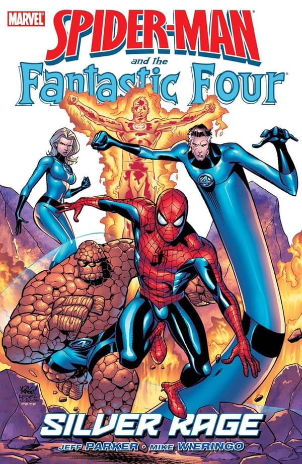 178C MARVEL COMICS SPIDER-MAN & FANTASTIC FOUR SILVER RAGE