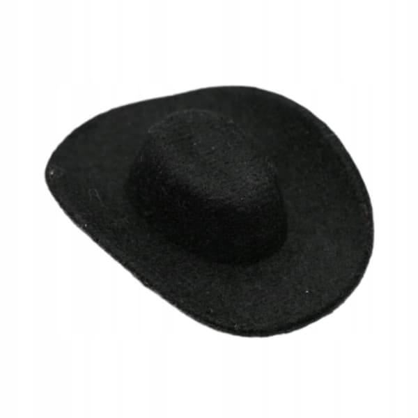 1/6 Mini Cowboy Hat – Small Cap – Model – Decorative Action Figure – Black
