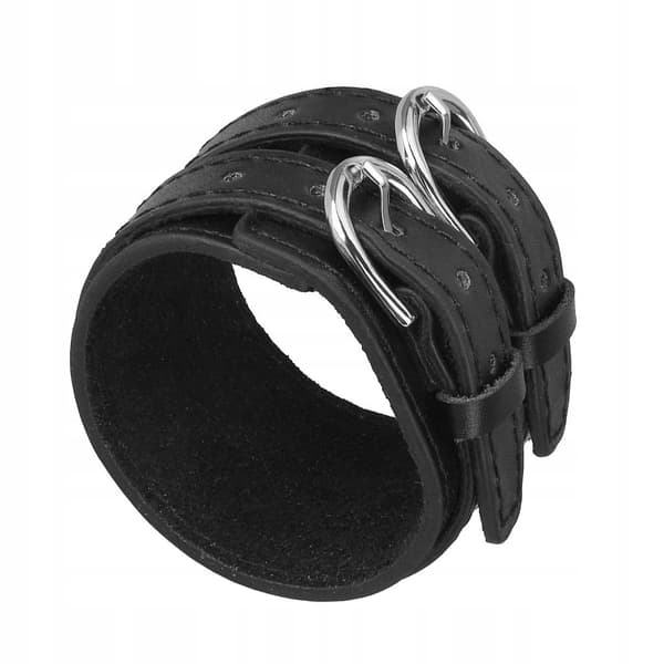 Men’s PU Leather Accessory with Double PU Leather, Black