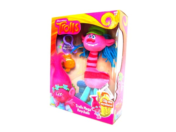 MEGA TROLLS COOPER PLUSH KEYRING 22CM GIRAFFE TROLLS