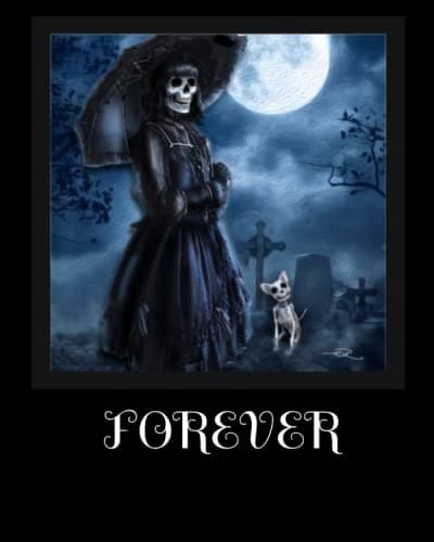 Goth Journal Notebook: Moonlight Stroll (8x10) 100 College-ruled lined pages