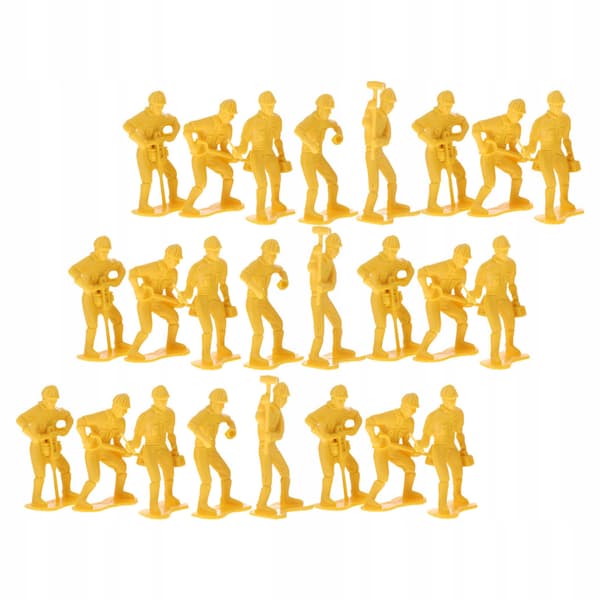 54 EDUCATIONAL FIGURINES OF WORKERS WITH TOOLS FOR CHILDREN