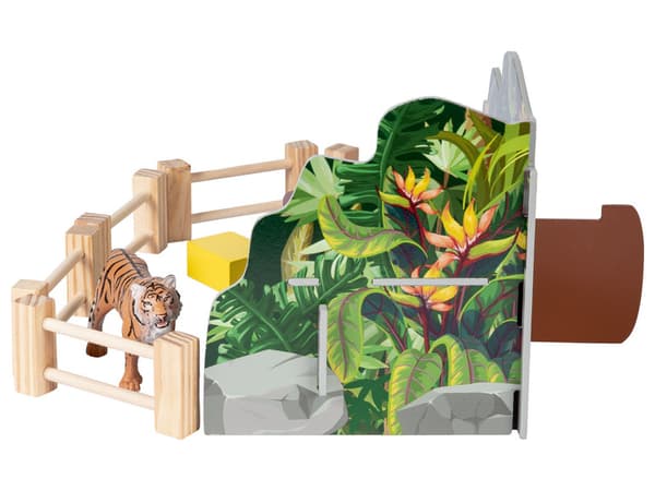 PLAYTIVE WOODEN TIGER ENCLOSURE
