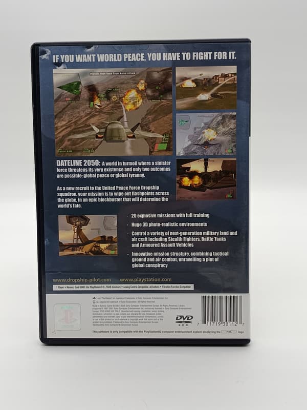 DROPSHIP UNITED PEACE FORCE game for Sony PlayStation 2 (PS2)
