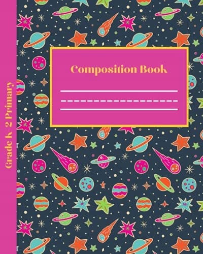Primary Composition Book for Years K–2: Space Composition Book Story Journal