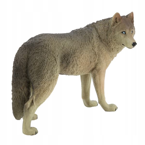 FIGURINE: LEAF-EATING WOLF TOY FIGURINE – WILDLIFE SIMULATION MODEL
