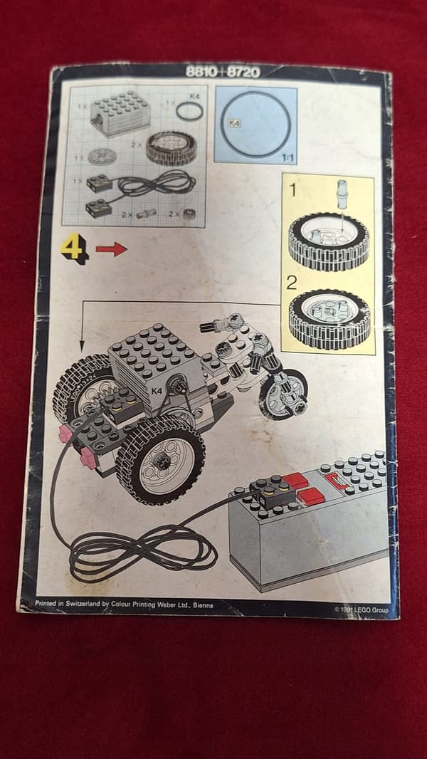 LEGO 8810 Cafe Racer + original instructions.
