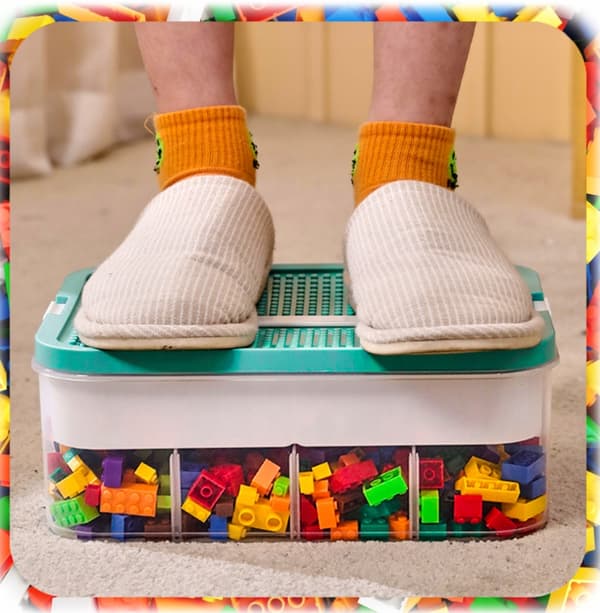 CHILDREN’S BLOCK STORAGE BOX – ORGANISER WITH COMPARTMENTS, 18L – MAKES A GREAT GIFT