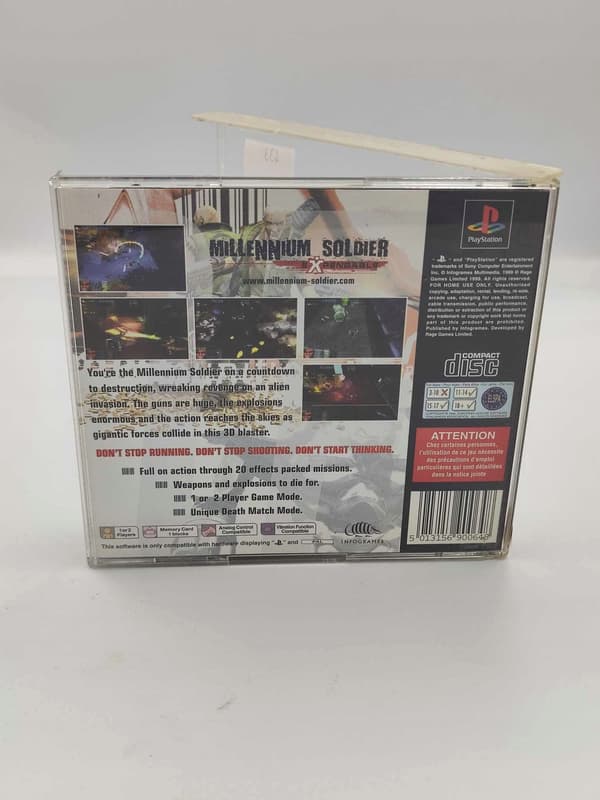 Millenium Soldier game for Sega Dreamcast and PS1