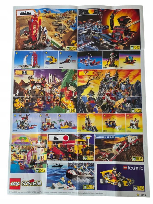 LEGO LEAFLET Poster 1995 Aquazone 4.100.048-EU/OS