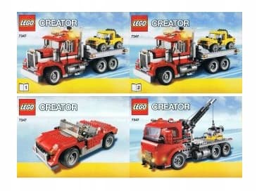LEGO PAPER INSTRUCTIONS – Creator Highway Pickup 7347, 2012