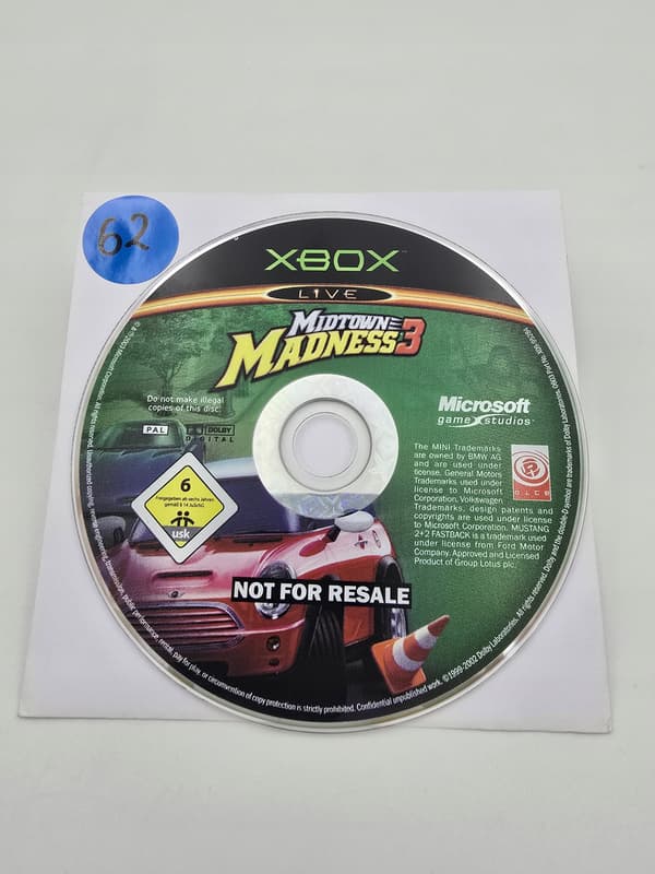 XBOX MIDTOWN MADNESS 3