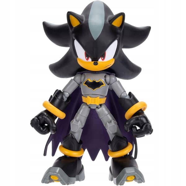 SONIC THE HEDGEHOG X DC JAKKS PACIFIC ORIGINAL SHADOW X BATMAN FIGURE