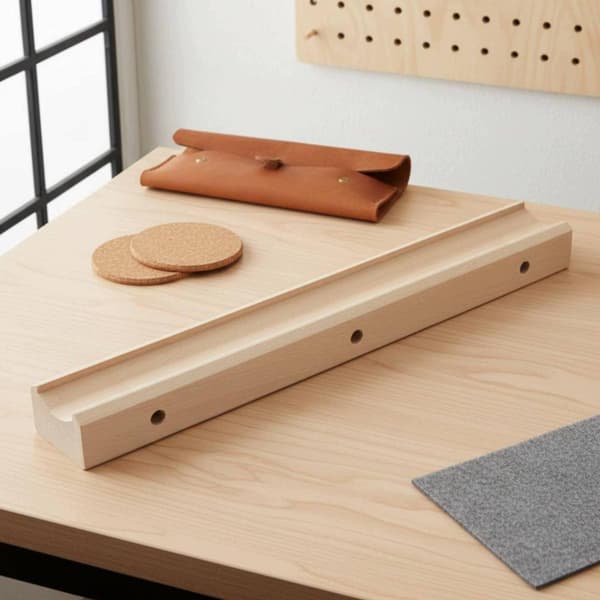 A curved and straight double-sided string that supports the fingerboard