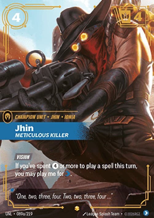 Riftbound UNL Jhin, Meticulous Killer