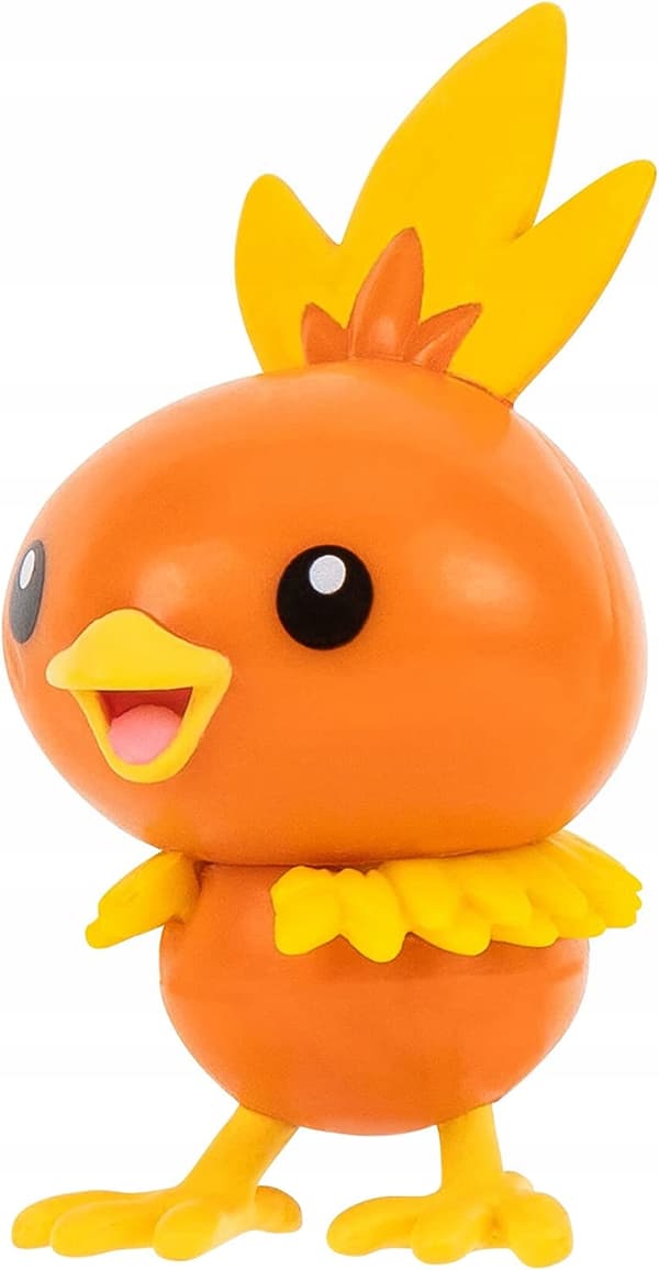 Pokémon set of 6 figures: Treecko, Torchic, Mudkip