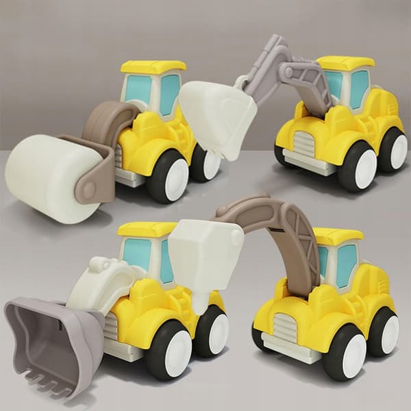 Engineering Toys: Pull-Back Cars, Engineering Toys, Building Road Roller
