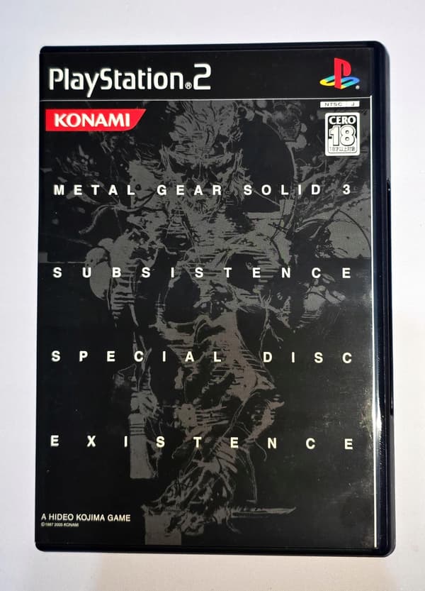 METAL GEAR SOLID 3 SUBSISTENCE PS2 NTSC – BOX ONLY – NO GAME DISCS!