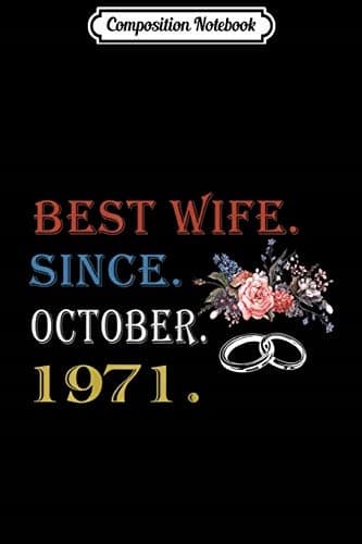 Composition Notebook: Women’s 9th Wedding Anniversary Gift – Best Wife Since 2