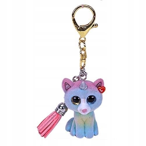 Mini Boos Cat with a Horn Keyring