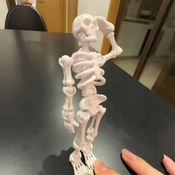 5-inch Halloween Decor: Poseable Skeleton – Versatile and Lightweight, Style A