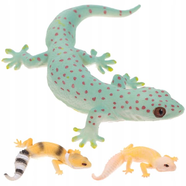 3 REALISTIC LIZARD FIGURINES – EDUCATIONAL TOY SET