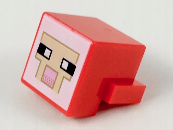 LEGO Minecraft 19727pb002 – red sheep’s head, second-hand