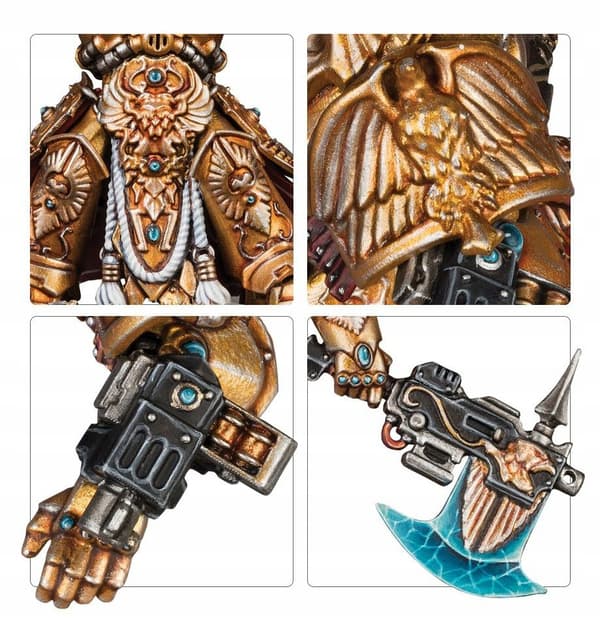 ADEPTUS CUSTODES: ALLARUS CUSTODIANS CAPTAIN IN ALLARUS TERMINATOR ARMOUR