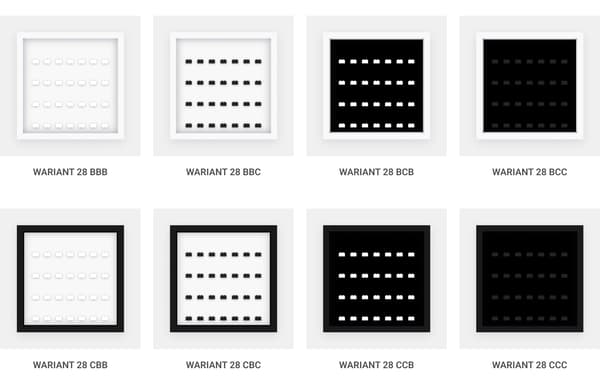 FRAME FOR 28 LEGO MINIFIGURES – 27 CM DISPLAY CASE