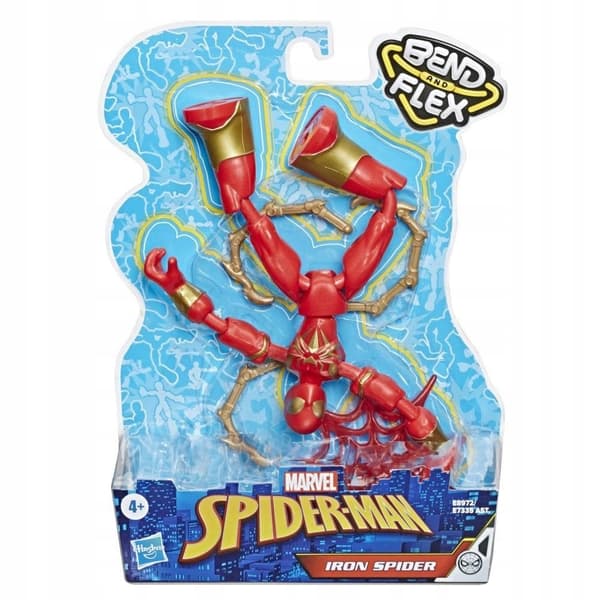 Hasbro Spider-Man Bend and Flex Iron Spider figurine