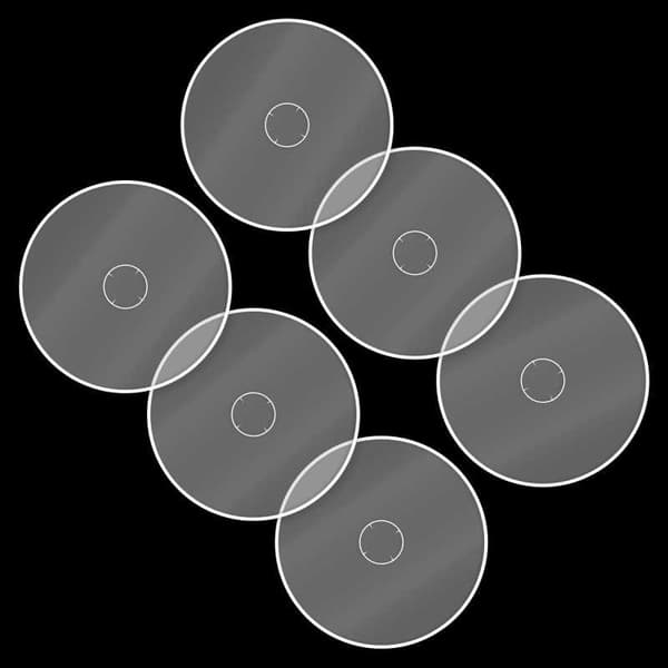 Basic Clear Objective Marker Wh40k-kompatibel – målmarkører, 6 stk.
