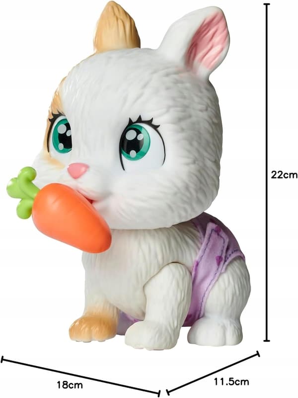 Simba RABBIT WITH DRINKING AND PEEING FUNCTIONS 15cm + DIAPER GANG ACCESSORIES