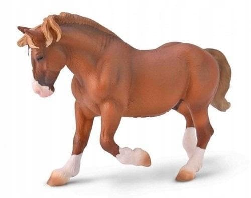 CHESTNUT-COLOURED BRETON STALLION [FIGURINE]