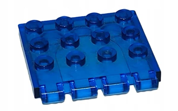 275b2. LEGO 4x4 Trans-blue Tile 4213