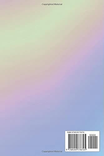 Notebook – ‘Rainbow’ picture collection: Lined Paper, 100 pages, Size (6 x 9