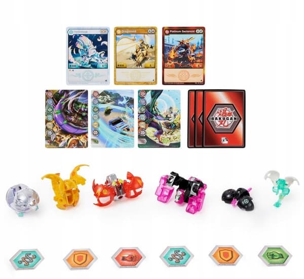 BAKUGAN EVOLUTIONS BATTLE STRIKE PACK: 6 FIGURES – SECTANOID, BABADRILL, NANO FU