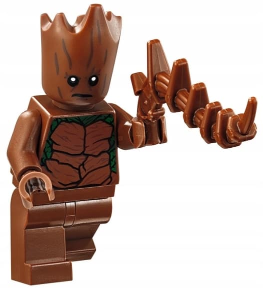 Lego Marvel @@@ GROOT + WEAPON @@@ minifigure from set 76102