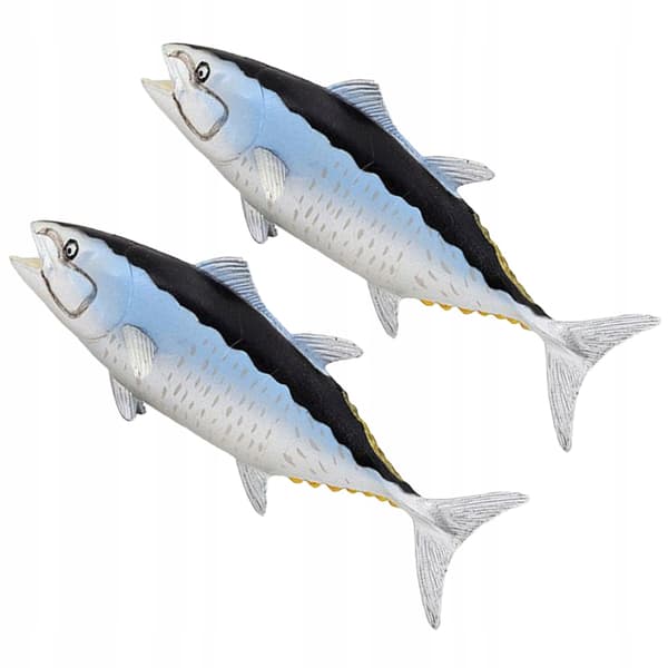 2 DECORATIVE SEA FISH FIGURINES – EDUCATIONAL AND STYLISH