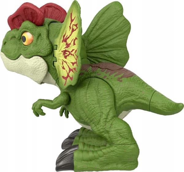 DILOPHOSAURUS 20CM FIGURINE WITH JURASSIC PROJECTILE LAUNCHER