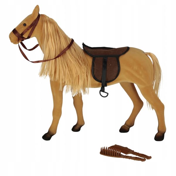Flock-Coated Horse with Accessories by Mega Creative 569730 Mega Creative