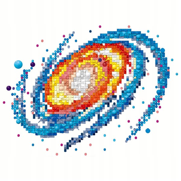 MILKY PIXEL ART – 2,438-PIECE BUILDING BLOCK SET