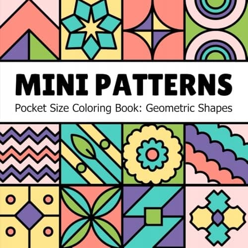 Greenhouse, Toby Mini Patterns Pocket-Sized Colouring Book for Teens and Adults