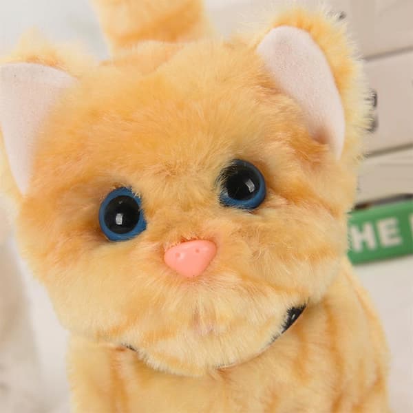 Soft electronic cat toy – Figures – Educational Simulation – battery-operated – yellow