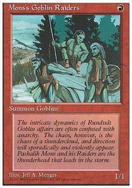 Magic: The Gathering Monss Goblin Raiders