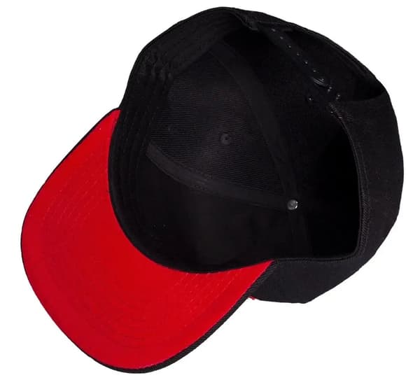 MARVEL LOGO RED AND BLACK CAP